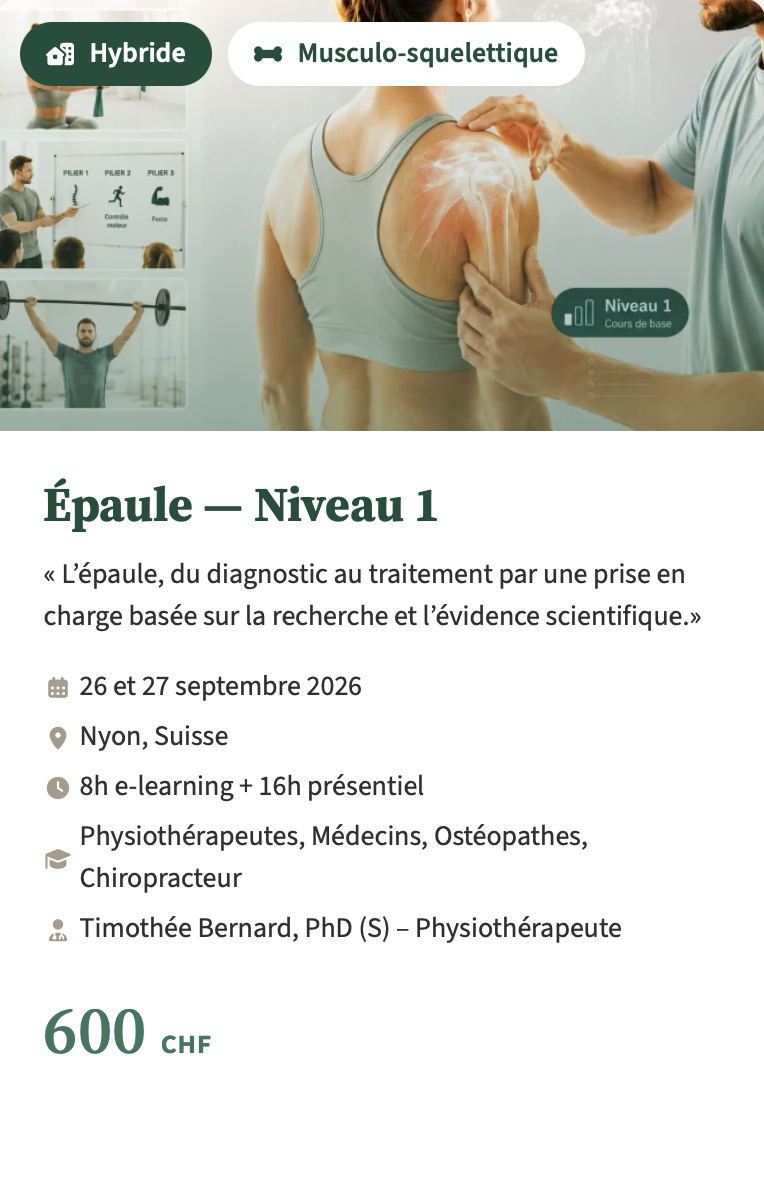 Épaule Niveau 1
