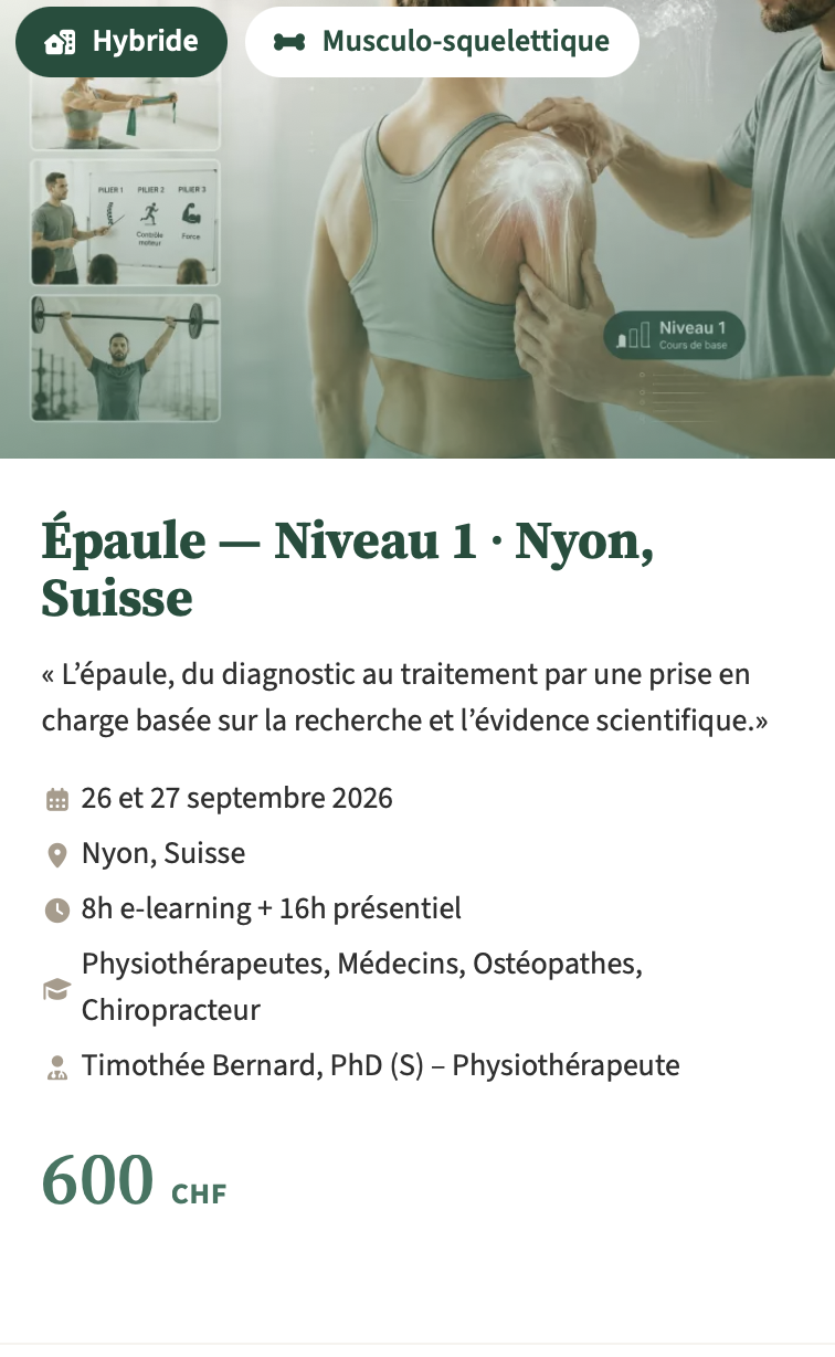 Épaule Niveau 1 - Nyon, Suisse