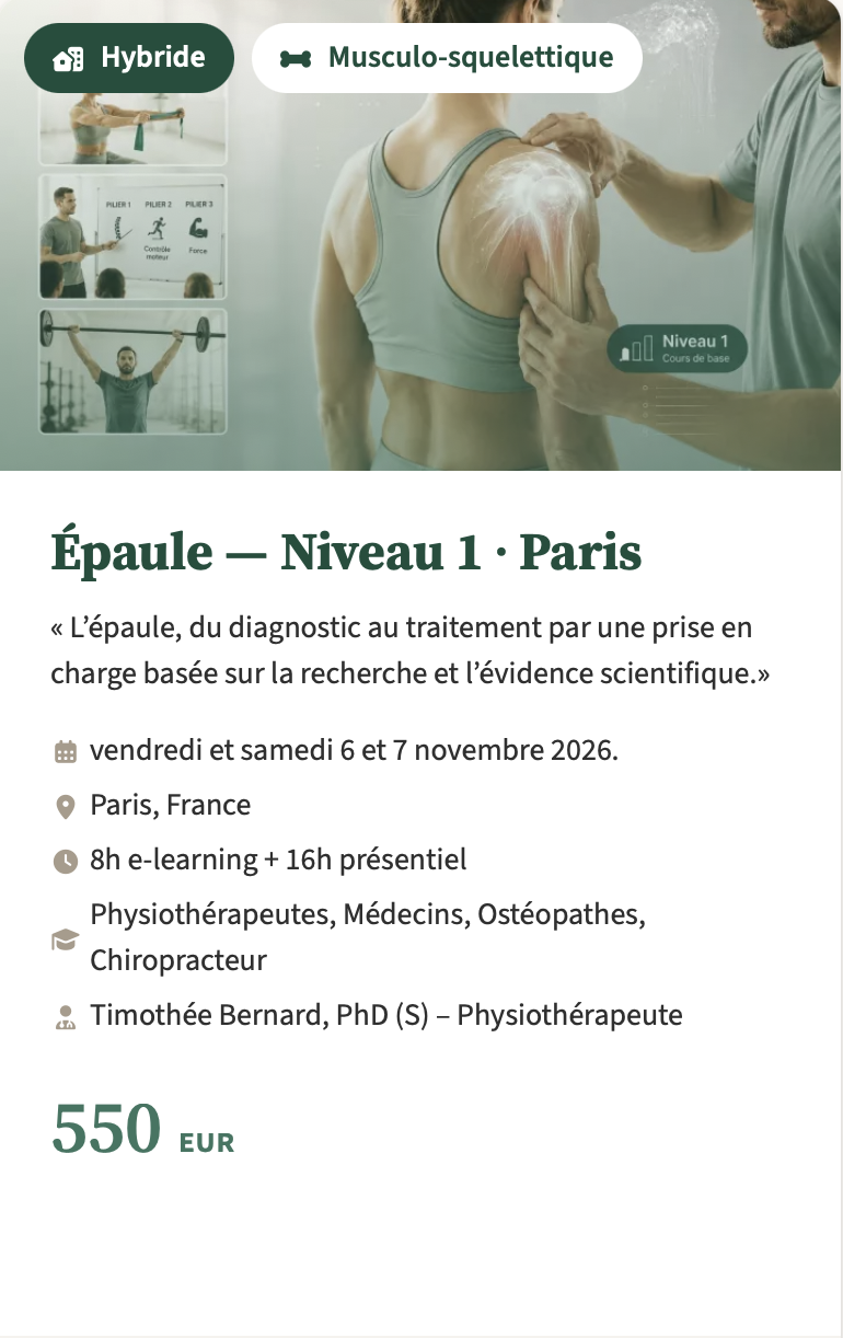 Épaule Niveau 1 - Paris, France